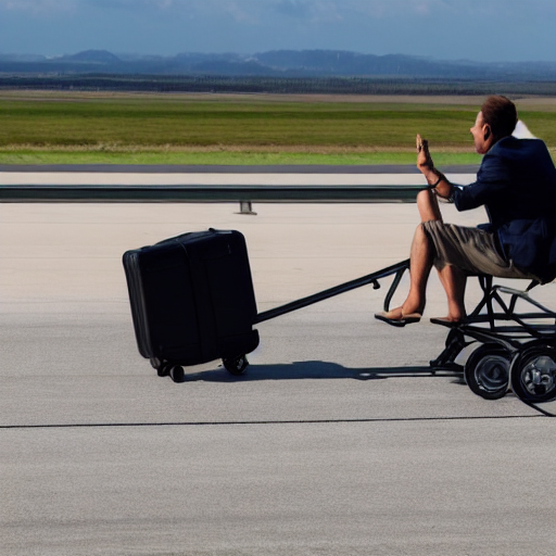 038_A man driving a luggage cart sitting on top of a runway..png